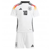 Camiseta Alemania Jamal Musiala #10 Primera Equipación para niños Eurocopa 2024 manga corta (+ pantalones cortos)